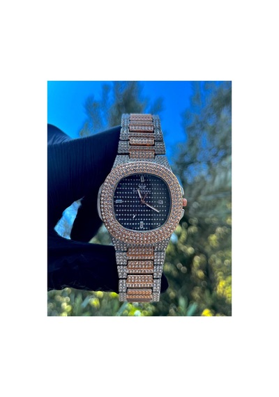Lüks Metal Taşlı Kordon Takvimli Unisex Kol Saati Rose/gümüşiçisiyah - 650058546 Gümüş