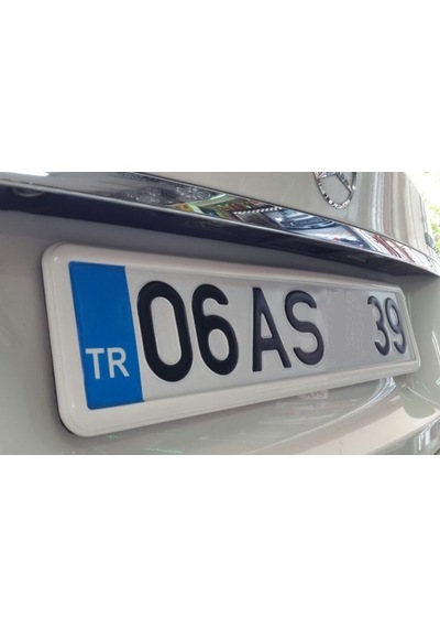 Esnek Kırılmaz Plaka Araç Plakalık Kırmızı Siyah Beyaz Krom 385513263