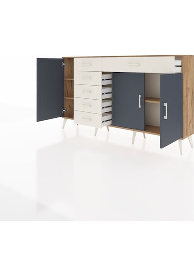 Arges Konsol 3 Raflı 6 Çekmeceli 3 Kapaklı 176x30x99 Çam-antrasit/aytaşı Antrasıt/aytası - Atlas Çam Arges Konsol 3 Raflı 6 Çekmeceli 3 Kapaklı 176x30x99 Çam-antrasit/aytaşı Antrasıt/aytası - Atlas Çam