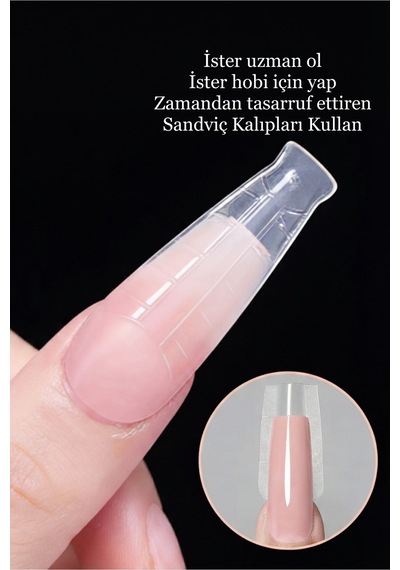 Dual Form Sandviç Kalıp Protez Tırnak Kalıp Üst From Alt Form Bs139