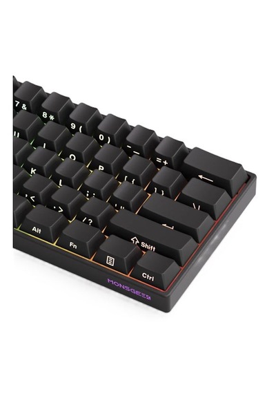 Akko Monsgeek Fun60 Pro Shine-Through Black Hall Effect Manyetik Klavye