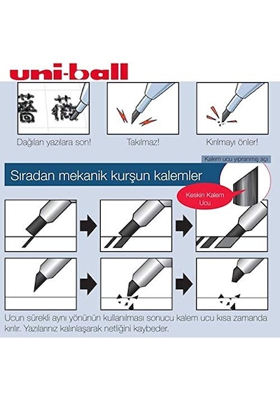Uni-ball Kuru Toga T Dönen Mekanizmalı 0,7 Kurşun .