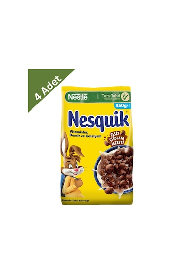 Nestle Nesquik Mısır Gevreği 450 Gr X 4 Adet