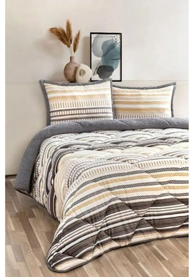 Comforter Çift Kişilik Yorgan Set Luca Sarı Renkli