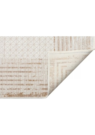 Hoom Rugs Bomonti Mhl 01 Cream Gold Viskon & Akrilik Modern Salon Halısı Krem - Gold