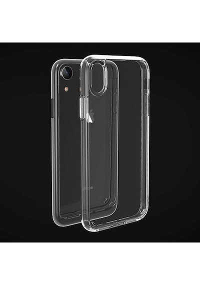 Apple Uyumlu iPhone XR 6.1 Kılıf Zore Coss Şeffaf Sert Silikon Kılıf Renksiz