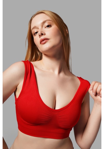Toparlayıcı Balensiz Pedli Büstiyer 5040 Kırmızı