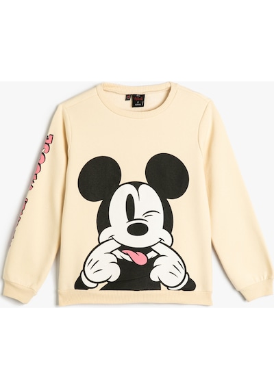 Koton Mickey Mouse Sweatshirt Lisanslı Uzun Kollu Bisiklet Yaka Şardonlu Bej 4wkg10549ak 4WKG10549AK052 Ekru Koton Mickey Mouse Sweatshirt Lisanslı Uzun Kollu Bisiklet Yaka Şardonlu Bej 4wkg10549ak 4WKG10549AK052 Ekru