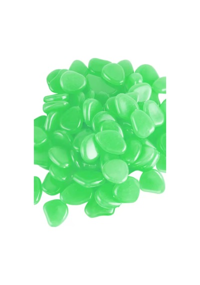 150 Adet Fosforlu Karanlıkta Işık Vererek Parlayan Dekoratif Çakıl Taşı Akvaryum Taşı 1-2 Cm - 916197295 10 X 100