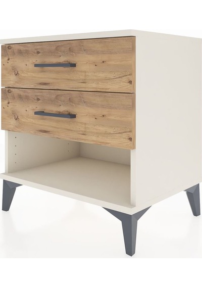Hyperion Komodin 2 Çekmeceli 60x44x64 Aytaşı-çam Aytaşı