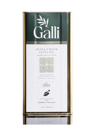 Galli Premium 5 Litre Teneke Soğuk Sıkım Zeytinyağı
