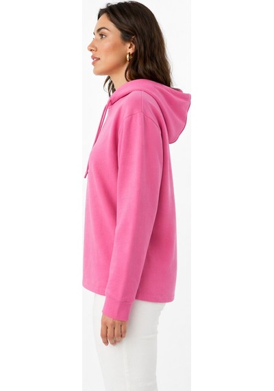 Neden Tekstil Kadın Kapüşonlu Sweatshirt - Rahat Ve Şık - Pembe