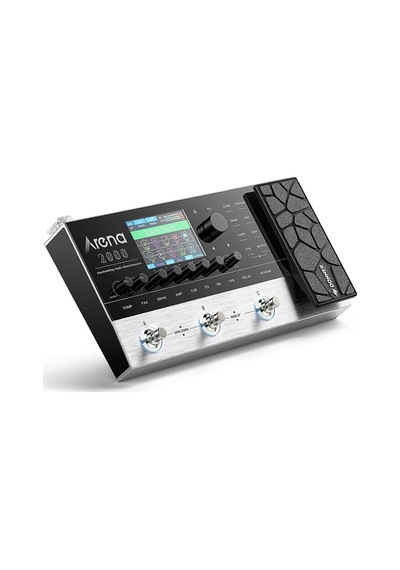 Donner Arena2000 278 Efektli Akıllı Gitar Pedalı, Ir Desteği, Looper, Amp Simülasyonu & Mıdı Siyah