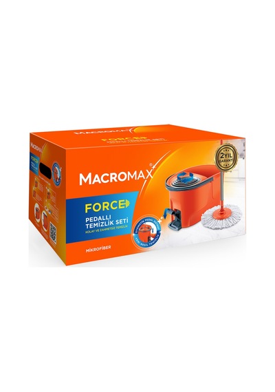 Macromax Force Pedallı Otomatik Temizlik Seti - 3 Adet Tarı
