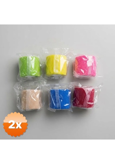2 Adet Evcil Hayvan İlk Yardım Bandajı Kendinden Yapışkanlı 5 Cm X 4.5 M