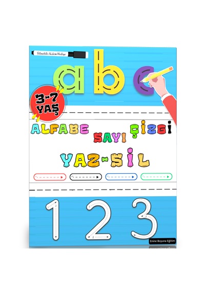 3-7 Yaş Alfabe - Sayı - Çizgi Yaz - Sil