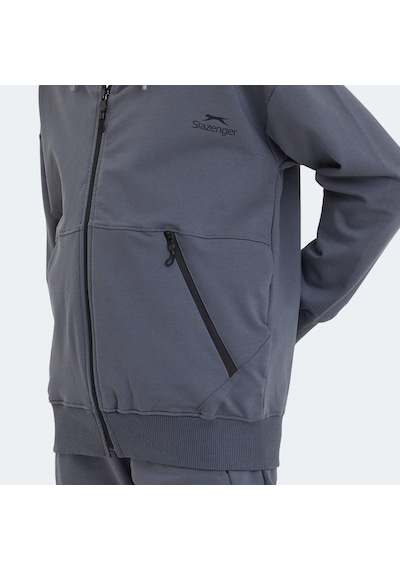 Slazenger LOCAL IN Unisex Çocuk Eşofman Takımı Koyu Gri
