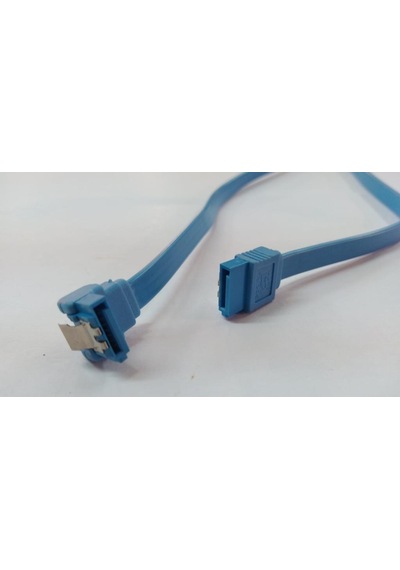 Sata Data Kablo - Klipsli - 90 Derece - 50 Cm - Mavi