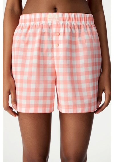 Penti Pembe Cozy Club Gingham Pamuklu Şort Pijama Altı
