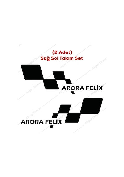 Arora Felix Sticker Arora Felix Elektrikli Motor Sticker
