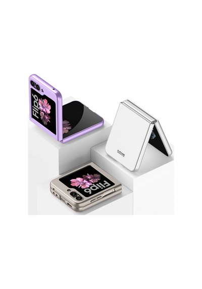 Zore Galaxy Z Flip 6 Kılıf Ogaa Sert Kıpta Kapak-mor