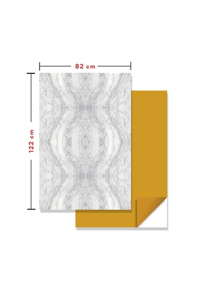 Kendinden Yapışkanlı Fayans Kaplama Pvc Karo Gri Ağ Desen 60x120 Cm 7 Adet 5 M2
