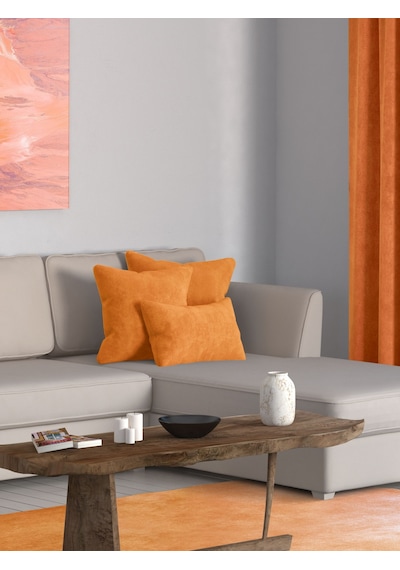 Br Perle Home Daily Series Mandalina Rengi Kırlent Yastık Kılıfı Mandalina