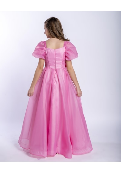 Kız Çocuk/genç Yeni Moda Parlak Kumaş Omuz Detaylı Tam Kalıp Abiye Elbise 5416-pembe Pembe Kız Çocuk/genç Yeni Moda Parlak Kumaş Omuz Detaylı Tam Kalıp Abiye Elbise 5416-pembe Pembe