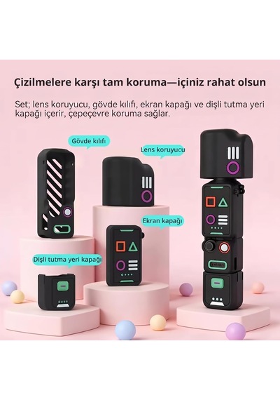 Djı Osmo Pocket 4 İle Uyumlu Silikon Koruyucu Kılıf