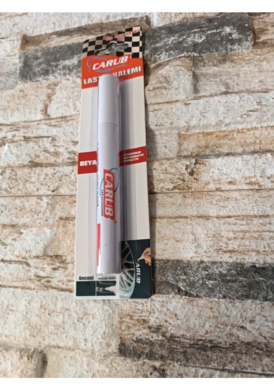Carub Beyaz Su Geçirmez Lastik Yazı Kalemi