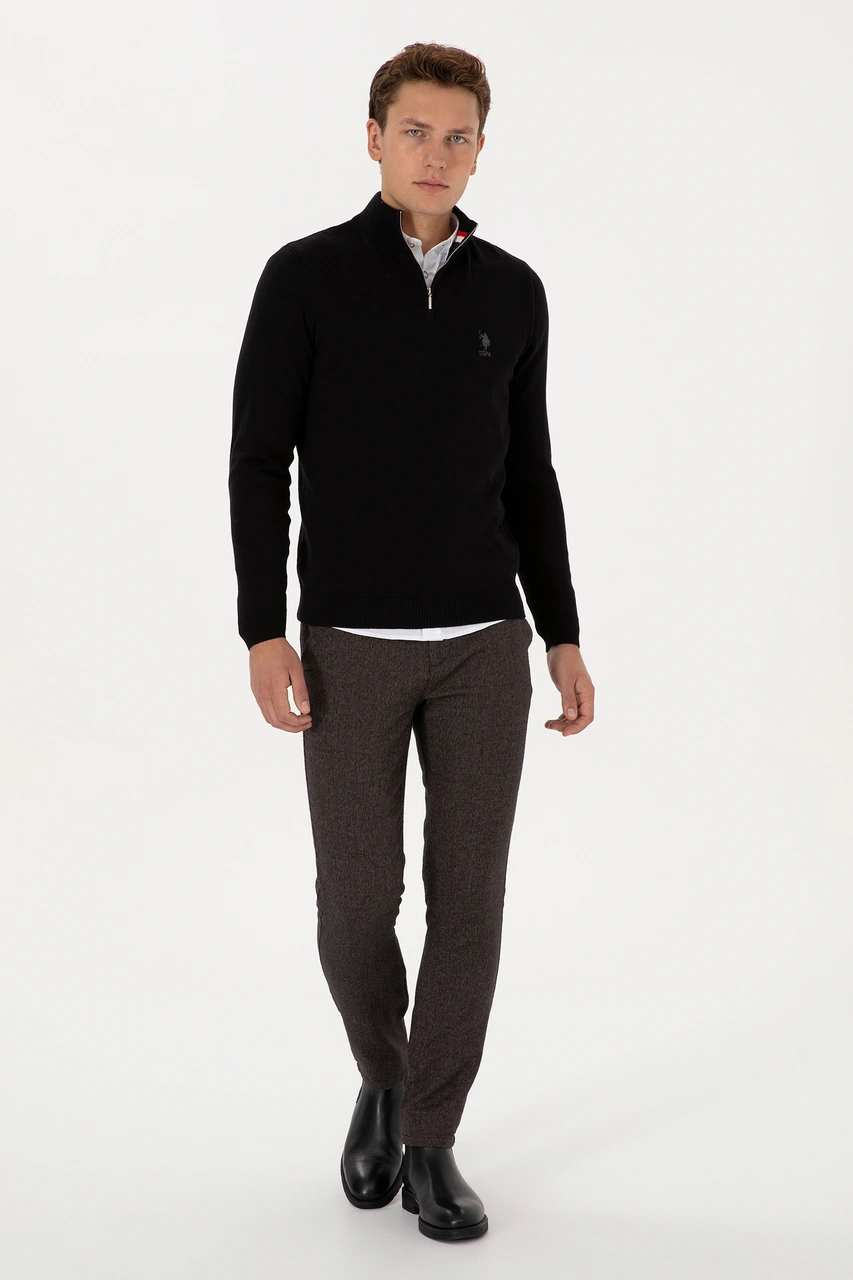 U.S. Polo Assn. Erkek Koyu Kahverengi Slim Fit Kanvas / Chino Pantolon 50309907-VR084 U.S. Polo Assn. Erkek Koyu Kahverengi Slim Fit Kanvas / Chino Pantolon 50309907-VR084