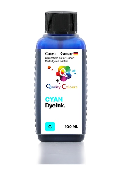 Qc Canon Pixma Ts9550a Uyumlu - 100ml C Cyan Mavi