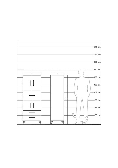 Hyperion Dolap 3 Raflı 3 Çekmeceli 4 Kapaklı 60x44x163 Çam-an... Çam Hyperion Dolap 3 Raflı 3 Çekmeceli 4 Kapaklı 60x44x163 Çam-an... Çam