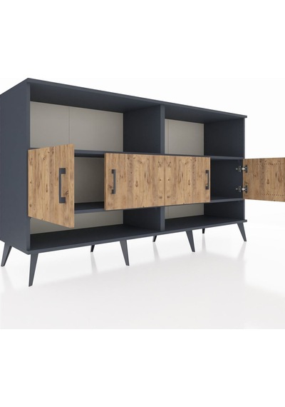 Hyperion Konsol 4 Raflı 4 Kapaklı 176x44x99 Antrasit-çam/antrasit Antrasit-çam/antrasit Hyperion Konsol 4 Raflı 4 Kapaklı 176x44x99 Antrasit-çam/antrasit Antrasit-çam/antrasit
