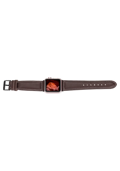 Apple Uyumlu Watch    Deri Kordon 42-44-45mm Nm1-as3 Kahve
