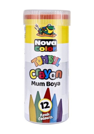 Tombul Mum Boya 12 Renk Metal Tüp