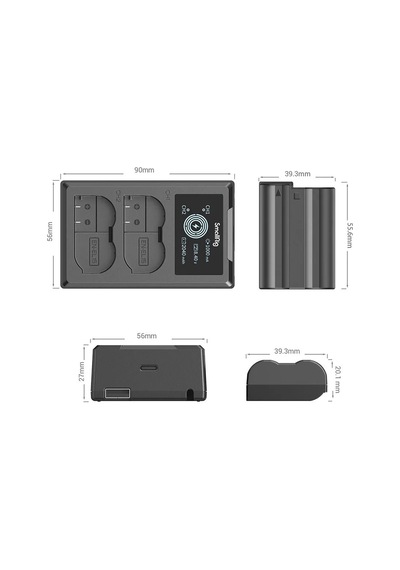 Smallrig 4083 En-el15 Çiftli Şarj Cihazı