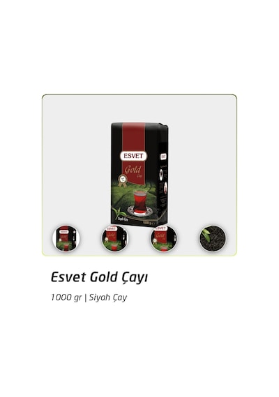 Esvet Gold Dökme Siyah Çay Rize Türk Çayı 1x5 Kiloğram