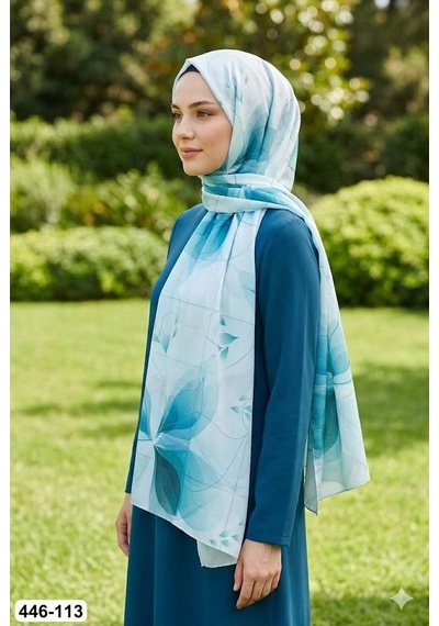 Buqle Dijital Desenli Soft Şal 446-113 Çok Renkli