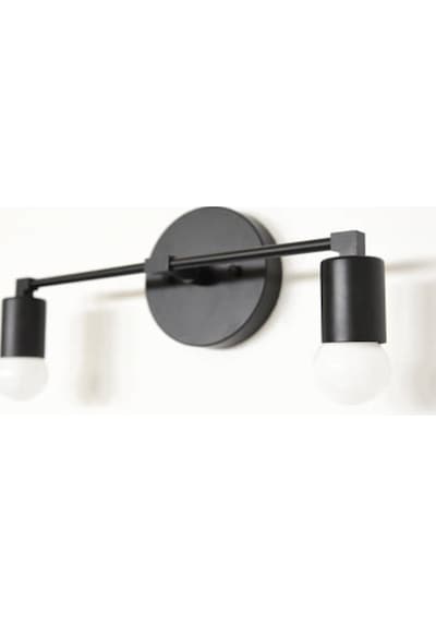 RİOLİGHT MODERN İKİLİ METAL DUVAR APLİK SİYAH RENK Siyah