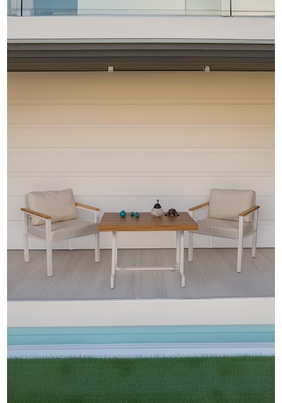 Neokas Metal Bahçe Oturma Grubu, Balkon Takımı, Kafe Koltuğu, Bekleme Alanı Koltuğu, 1 + 1 + Masa Beyaz Neokas Metal Bahçe Oturma Grubu, Balkon Takımı, Kafe Koltuğu, Bekleme Alanı Koltuğu, 1 + 1 + Masa Beyaz