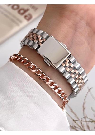 Slazenger Çelik Kordon 2 Yıl Garantili 5 Atm Bileklik Hediyeli Kadın Kol Saati Bsl.09.2472.3.02 Gri - Rose Gold