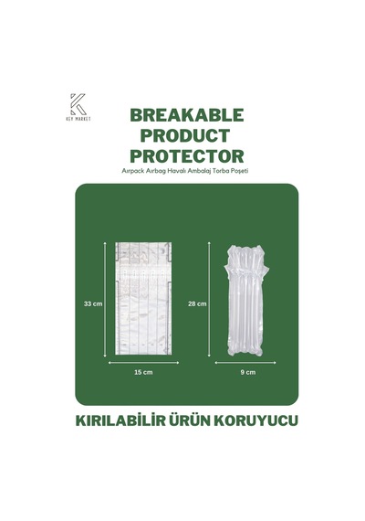 Airpack Ambalaj Torbası Airbag Havalı Poşet Akıllı Saat Ambalajı 50'li 15 x 33 CM