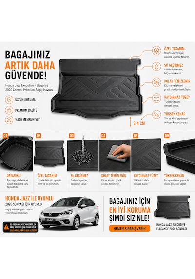 Honda Jazz 2020 Sonrası Executive / Elegance Bagaj Havuzu