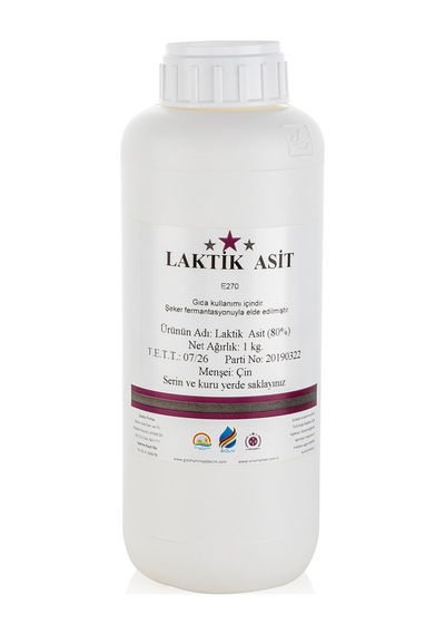 Laktik Asit %80 - 1 Kg Çok Renkli