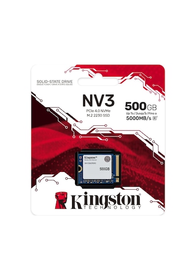 Kingston Snv3sm3/500g Nv3 500gb 5000-3000mb/s Pcıe Gen4 M.2 Nvme 22x30 Ssd Harddisk