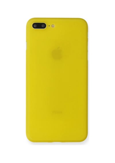 Apple Uyumlu iPhone 7 Plus Kılıf Pp Ultra İnce Kapak - Sarı Diğer