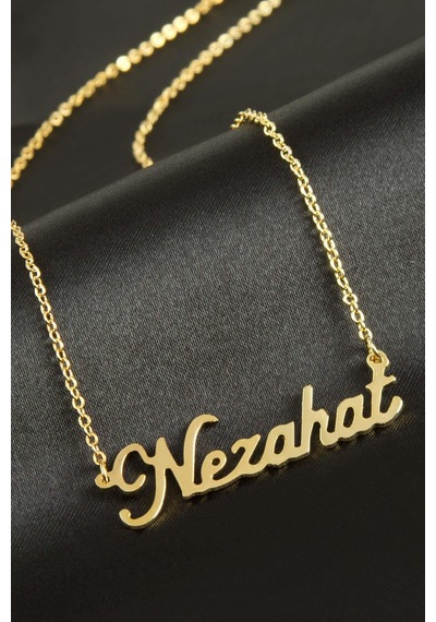 Nezahat - 148 - İsimli - Shophnrl - Kolye -sarı altın