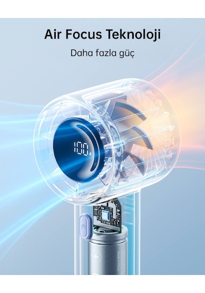 Handheld Fan Ultra 2 9000mah Gri El Fanı / Fener