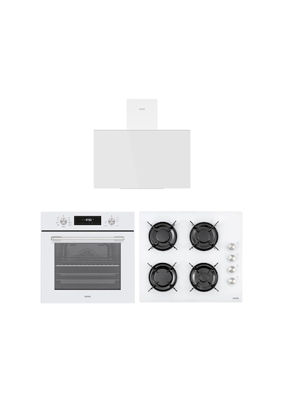 Vestel AF-6841 B - AO-6104 YB-DG - AD-63340 B Eğik Beyaz lı 60 Dijital Set